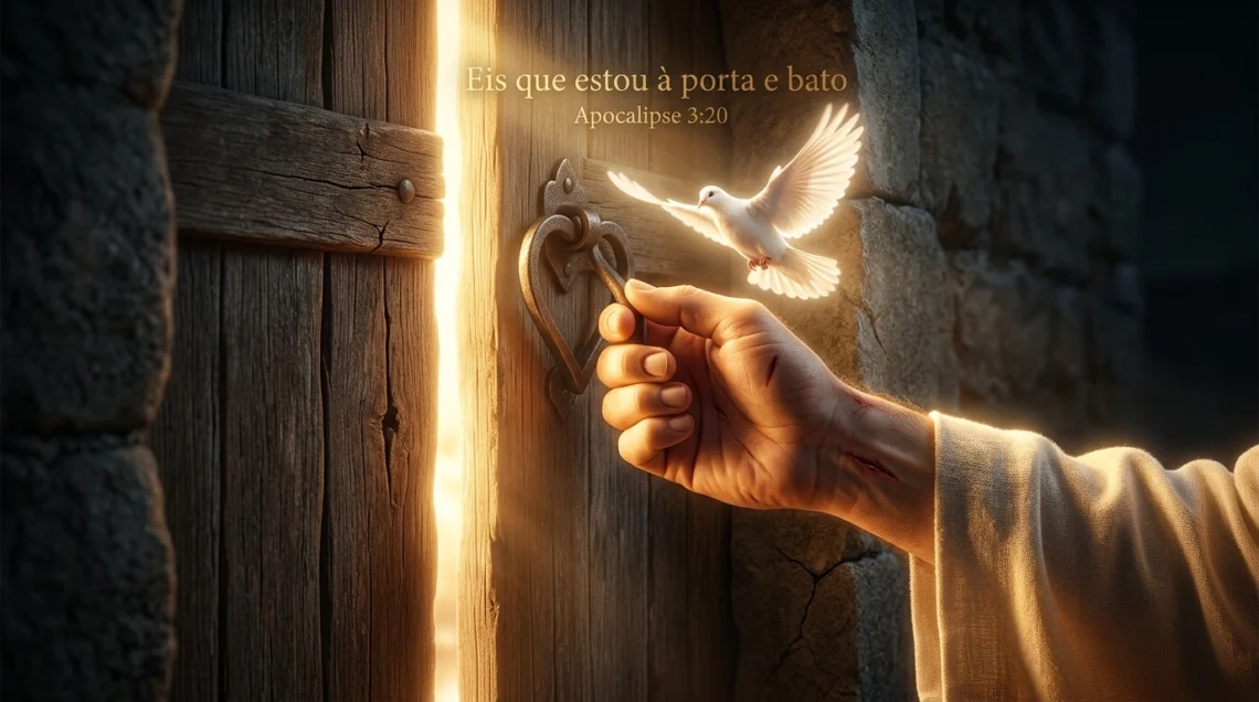 Apocalipse 3:20 - Jesus batendo à porta